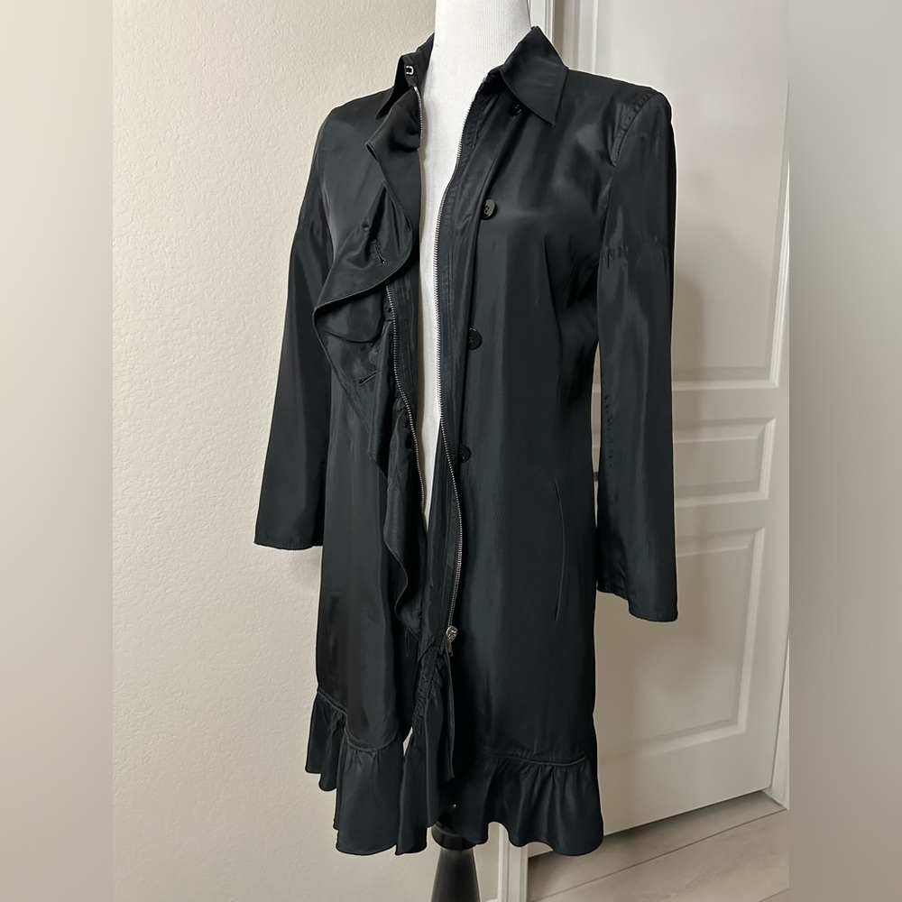 Dolce Gabbana black coat jacket duster - Picture 3 of 15